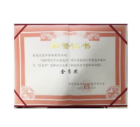 青島佳恩榮獲2017年城陽區(qū)“區(qū)長杯”創(chuàng)新創(chuàng)業(yè)大賽一等獎！